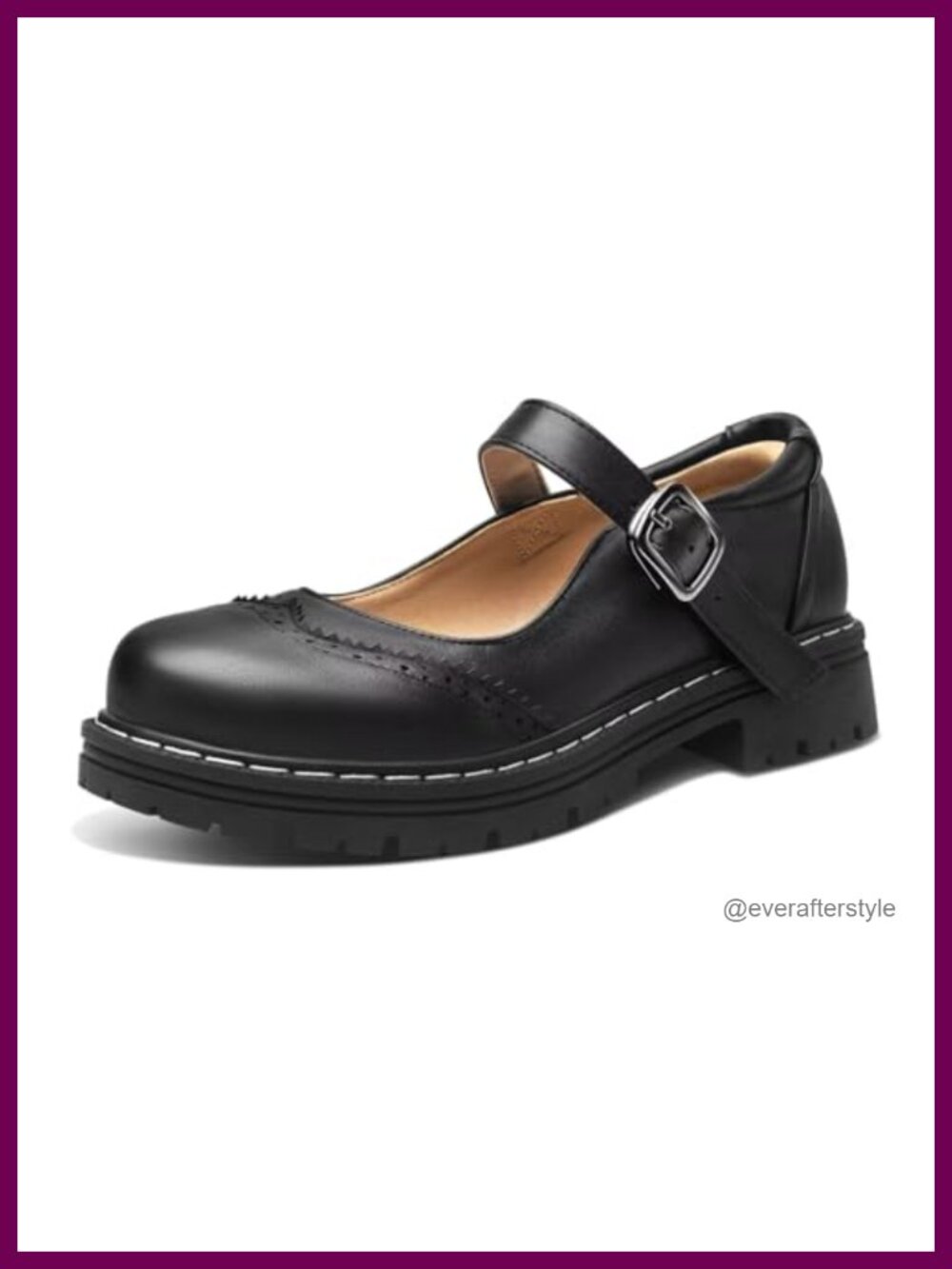 Mary Jane Oxfords Gothic Platform Heel Round Toe Buckle Ankle Tie Women's Shoes